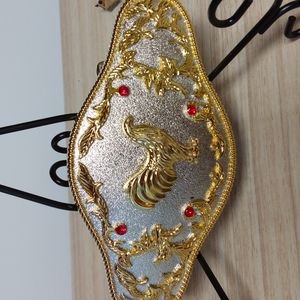 Fancy rooster belt buckle